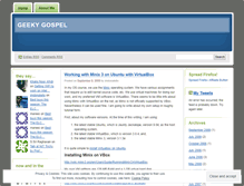 Tablet Screenshot of geekygospel.wordpress.com