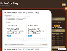 Tablet Screenshot of ben0x.wordpress.com