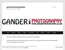 Tablet Screenshot of ganderphotography.wordpress.com