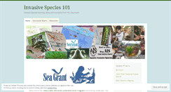 Desktop Screenshot of invasivespecies101.wordpress.com