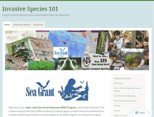 Tablet Screenshot of invasivespecies101.wordpress.com