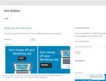 Tablet Screenshot of krisgideonart.wordpress.com