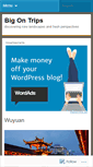 Mobile Screenshot of bigontrips.wordpress.com