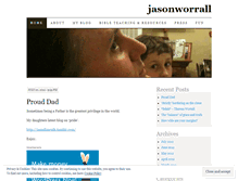 Tablet Screenshot of jasonworrall.wordpress.com