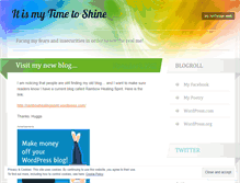 Tablet Screenshot of itismytimetoshine.wordpress.com