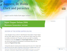 Tablet Screenshot of huldaclarkzapper.wordpress.com