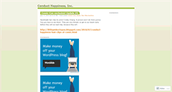 Desktop Screenshot of conducthappiness.wordpress.com