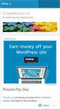 Mobile Screenshot of crowdsource.wordpress.com