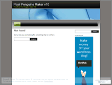 Tablet Screenshot of pixelpenguinmaker.wordpress.com