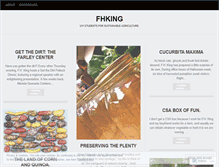 Tablet Screenshot of fhking.wordpress.com