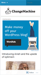 Mobile Screenshot of changemachine.wordpress.com
