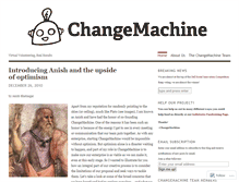 Tablet Screenshot of changemachine.wordpress.com