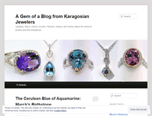 Tablet Screenshot of karagosianjewelers.wordpress.com