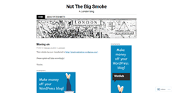 Desktop Screenshot of bigsmokelondon.wordpress.com