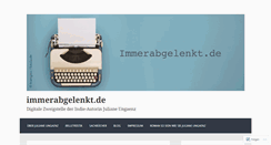 Desktop Screenshot of immerabgelenkt.wordpress.com
