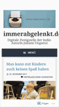 Mobile Screenshot of immerabgelenkt.wordpress.com
