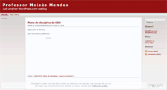 Desktop Screenshot of professormoises.wordpress.com