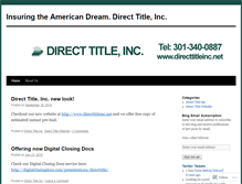 Tablet Screenshot of directtitle.wordpress.com