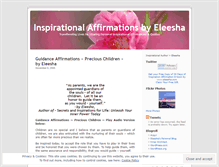 Tablet Screenshot of eleesha.wordpress.com