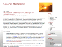 Tablet Screenshot of livinginmartinique.wordpress.com