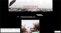 Desktop Screenshot of godepoesia.wordpress.com