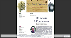 Desktop Screenshot of fauxordinateur.wordpress.com