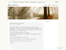 Tablet Screenshot of mrciesluk.wordpress.com