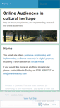 Mobile Screenshot of onlineaudiences.wordpress.com
