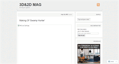 Desktop Screenshot of 3dand2dmag.wordpress.com