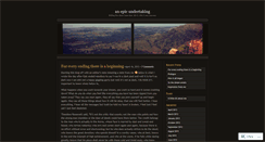 Desktop Screenshot of anepicundertaking.wordpress.com