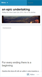 Mobile Screenshot of anepicundertaking.wordpress.com