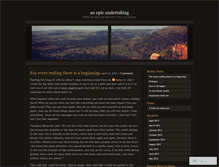 Tablet Screenshot of anepicundertaking.wordpress.com