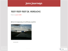 Tablet Screenshot of jonsjourneys.wordpress.com