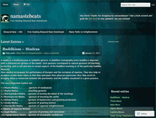 Tablet Screenshot of namastebeats.wordpress.com