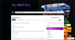 Desktop Screenshot of allaboutaj.wordpress.com