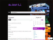 Tablet Screenshot of allaboutaj.wordpress.com
