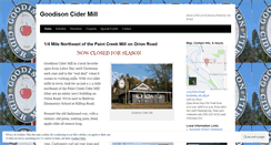 Desktop Screenshot of goodisoncidermill.wordpress.com