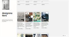 Desktop Screenshot of designmatters.wordpress.com