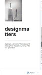 Mobile Screenshot of designmatters.wordpress.com