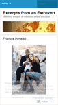 Mobile Screenshot of extrovertexcerpts.wordpress.com