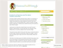 Tablet Screenshot of femininehealthnetwork.wordpress.com