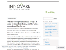 Tablet Screenshot of innovareeducation.wordpress.com