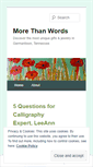 Mobile Screenshot of morethanwordsgifts.wordpress.com