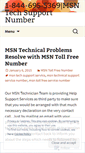 Mobile Screenshot of msntechsupporttollfreenumber.wordpress.com