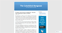 Desktop Screenshot of colorblindmongoose.wordpress.com