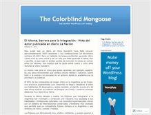 Tablet Screenshot of colorblindmongoose.wordpress.com