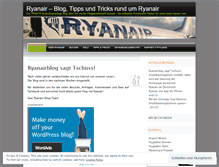 Tablet Screenshot of flyryanair.wordpress.com