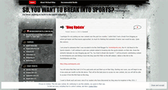 Desktop Screenshot of breakintosports.wordpress.com