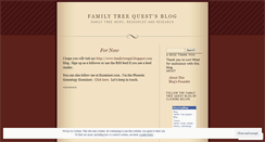 Desktop Screenshot of familytreequest.wordpress.com