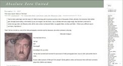 Desktop Screenshot of absolutezerotolerance.wordpress.com